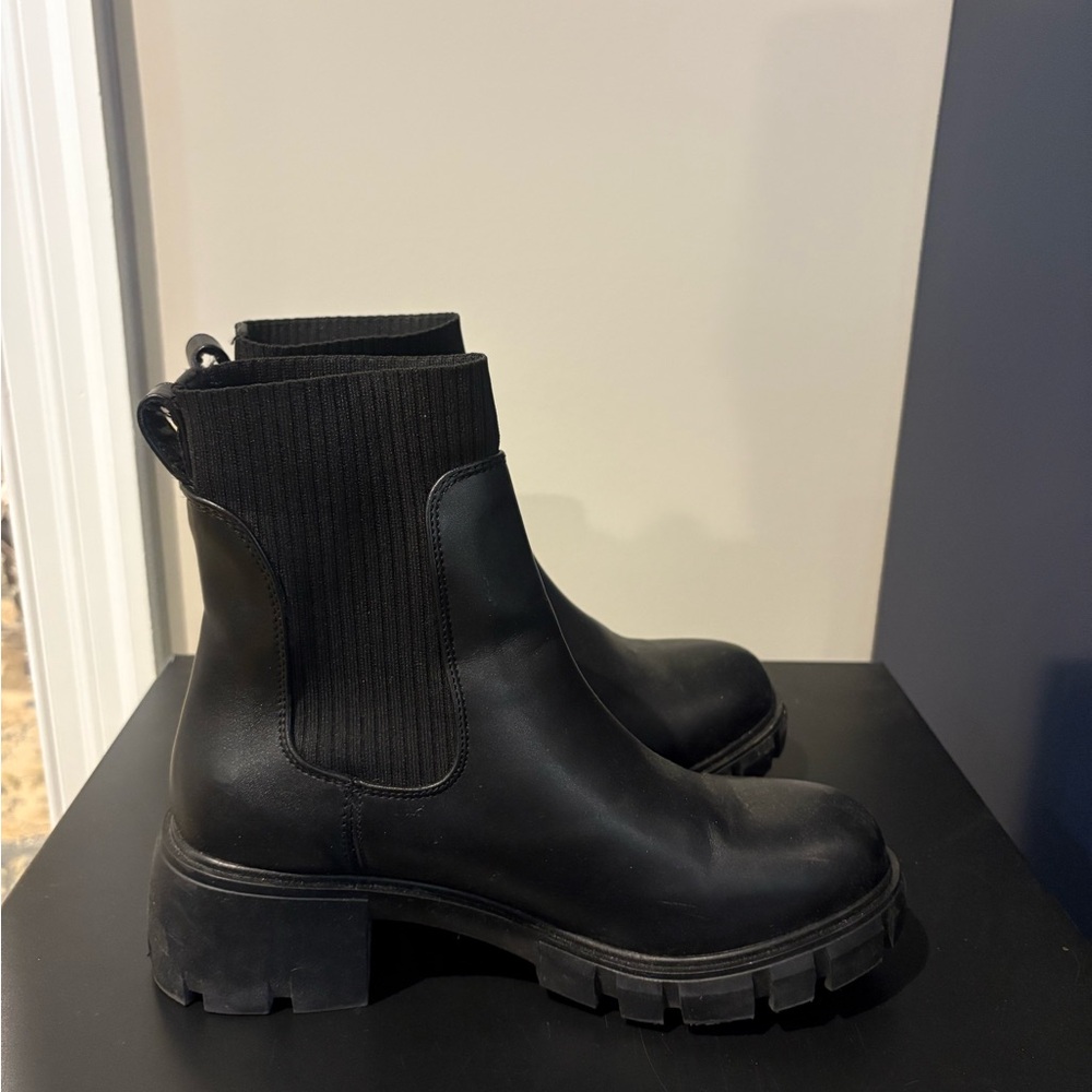 Steve Madden Black Ankle Booties